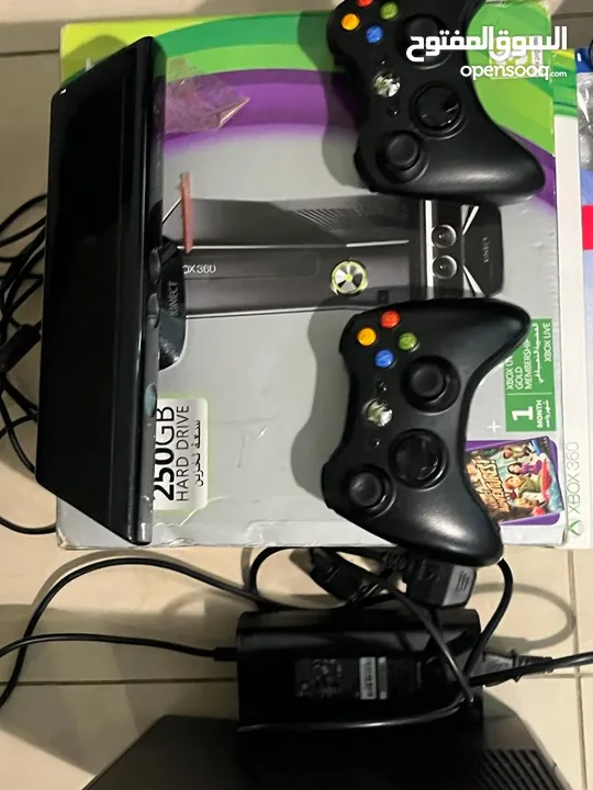 xbox 360 256gb and 18 games and Disney infinity and Kenict with 2  controller - (212977554) | OpenSooq