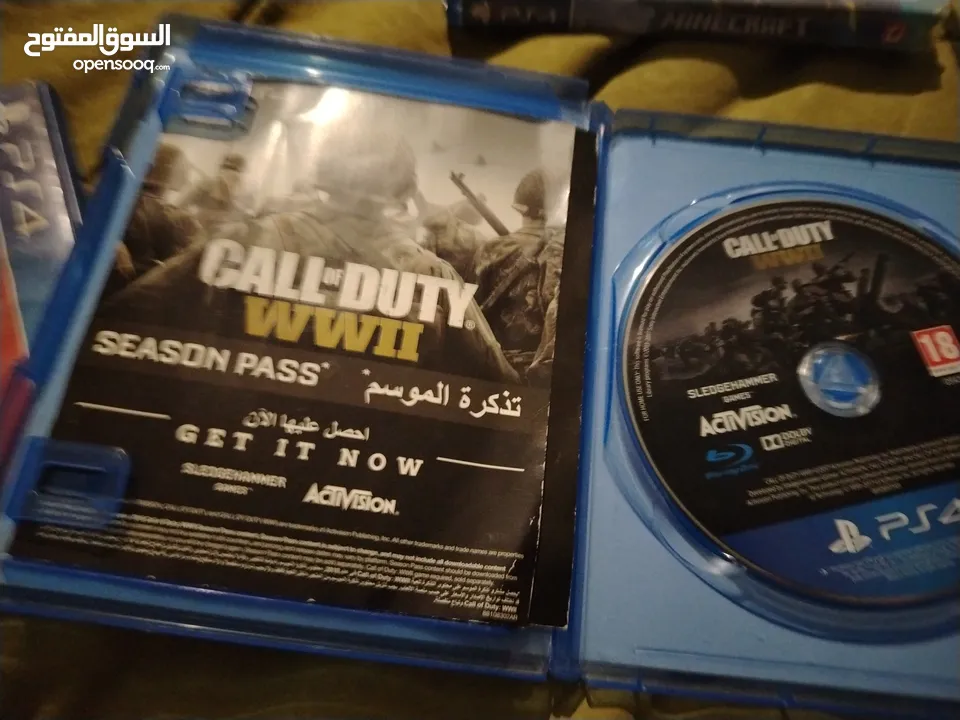 سيديات ps4 and ps5 للبيع سيدي red dead redemptiion 2 /blacl ops 6 world war war2