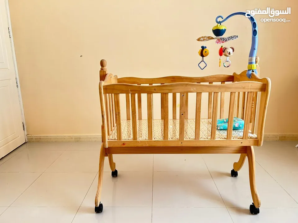 Baby Cradle with Musical Hanging toy