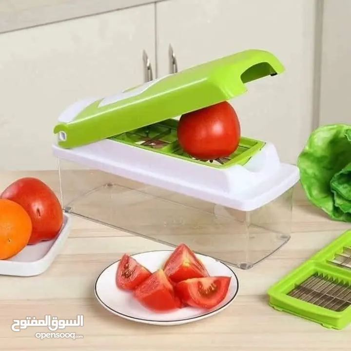 قطاعة الاسرة قطاعه الخضار اليدويه 10 في 1 فرامه