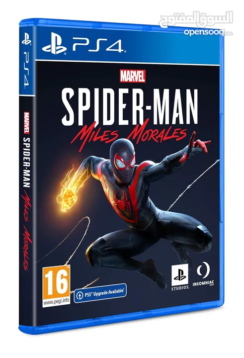 Marvel's Spider-Man: Miles Morales (PS4) CD سي دي سبايدر مان مايلز جديد من الحزام الازرق