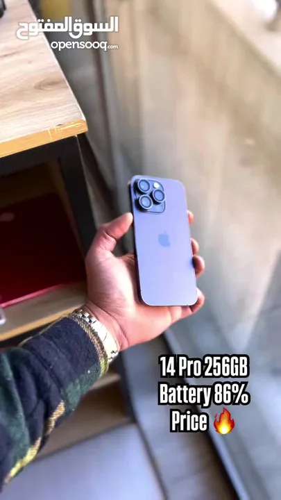 iphone 14 Pro 256GB Purple Used  مدخل خط سعر لقطه