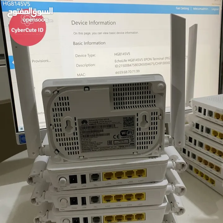 راوترات موسعات اشاره 5g للفايبر وكل الشبكات  هواوي ac1200  موجتين 2.4+5g السرعة  867 ميجا لموجة 5g 3