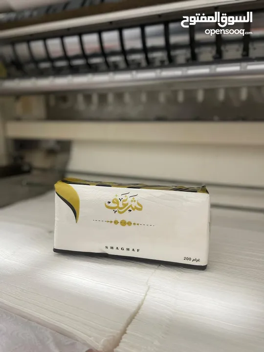 مصنع محارم كامل مشروع شغال ميه بالميه شبه جديد شغال 6 اشهر فقط