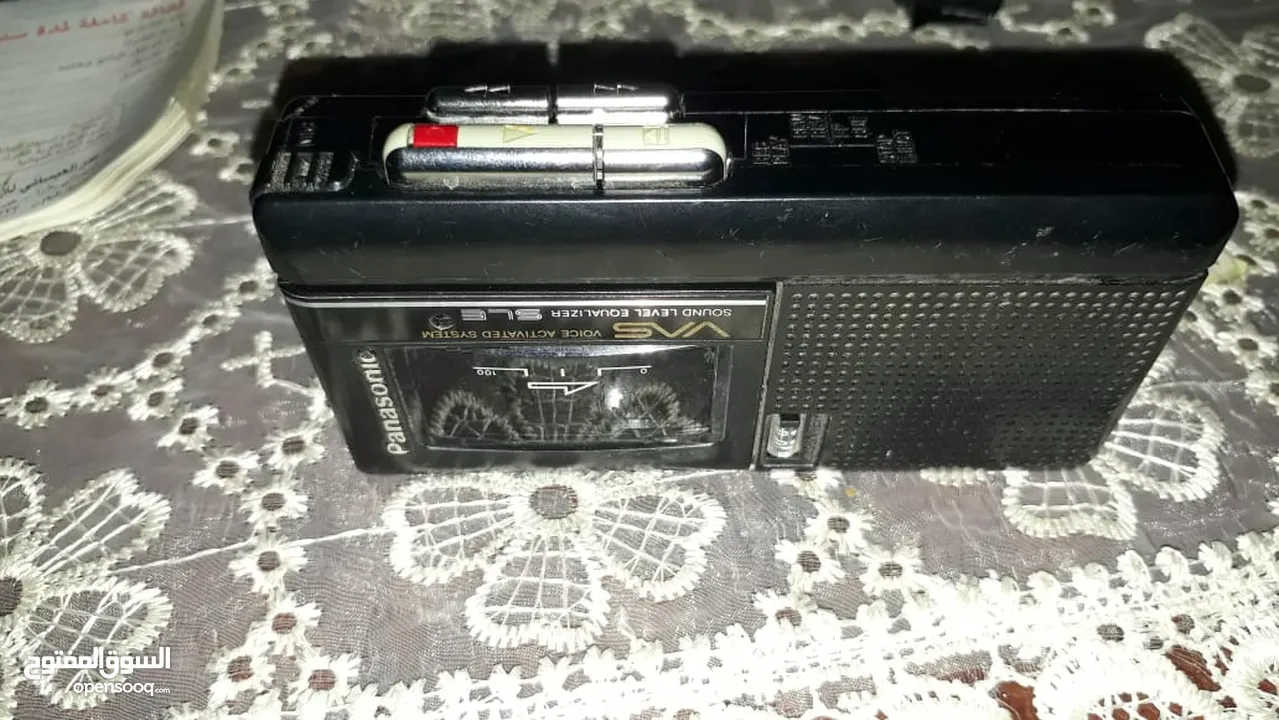 جهاز تسجيل بناسونيك ياباني   بحجم صغير بوزن 80جرام يستعمله الصحفين بناسونيك شريط كاسيت حجم كبريته