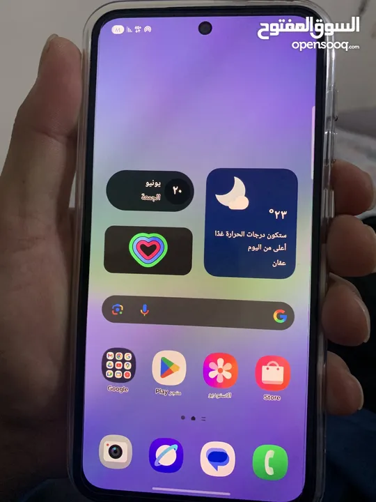 للبيع جهاز سامسونج جالاكسي A36 5G استخدام اسبوع بحالة الوكالة مع كرتونه ووصلتو وباك كفر