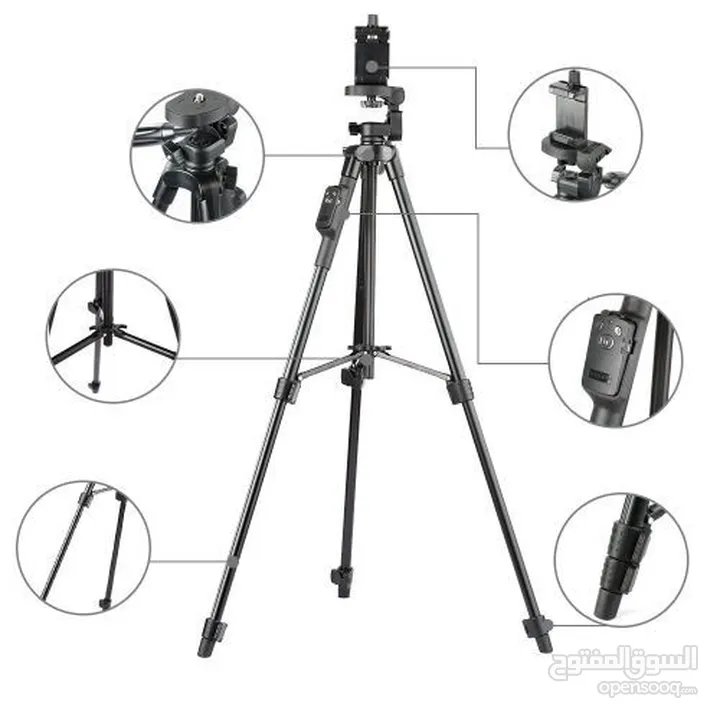 VCT 5208 MOBILEPHONE TRIPOD CAMERA TRIPOD  ترايود كاميرا  بلوتوث ريموت 