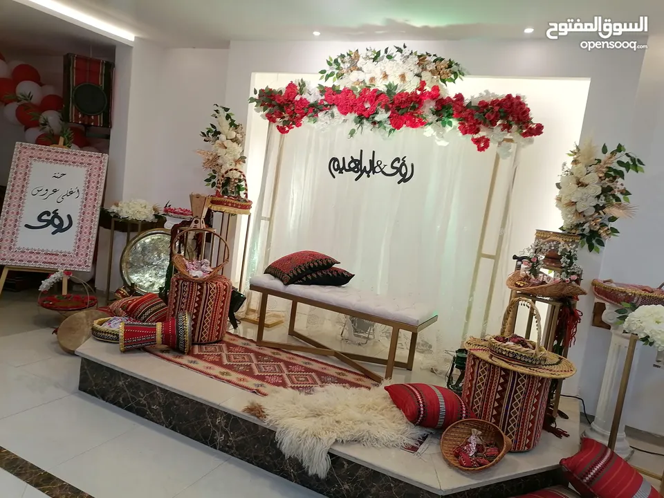 كوشات فاخرة للإيجار للأعراس والخطوبة (عمان)