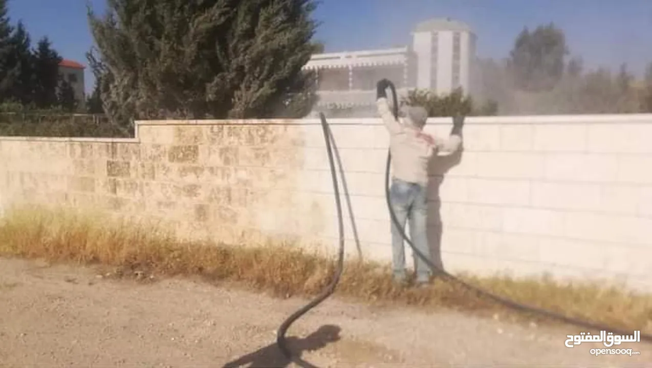 كحيل حجر  وتنظيف الصاروخ بالقذق الرملي او الصاروخ وصيانة المباني القديمة وعزل الحجر بماء الزجاج