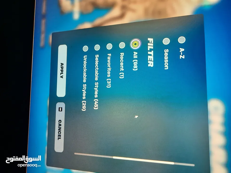 الحساب فورت نايت ابك قيمز مع معلوماته في طور زومبي القديم وا في رقصات قديم وا اسكنات قديم وا اكسات