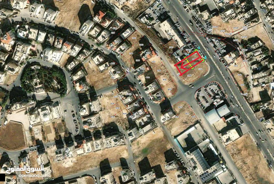 للبيع قطعتين ارض في وسط عمان منطقة تجارية واجهتين تجاريتين