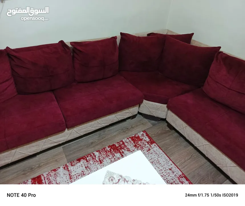 طقم كورنر مستعمل خشب سويد