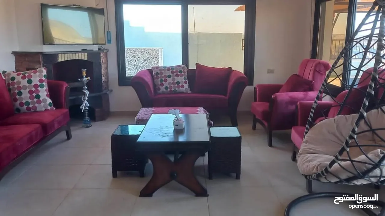 شاليه غرفتين نوم افخم اطلالة على سد الوحدة (20 دقيقة شمال اربد)