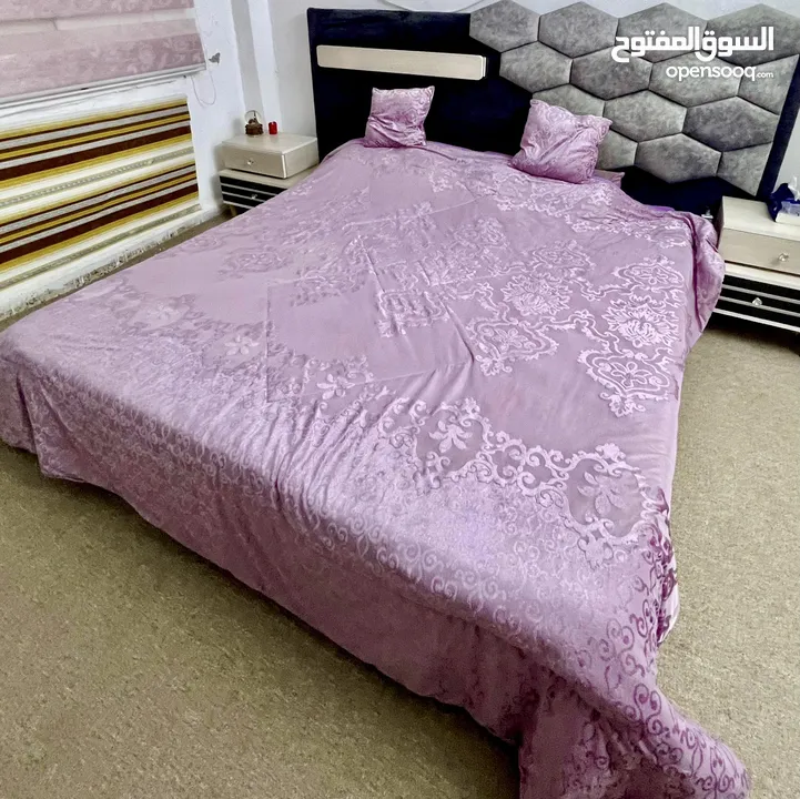 غرفة نوم مستعمله بحالة الوكاله للبيع مع الفرشه مع كامل ملحقاتها