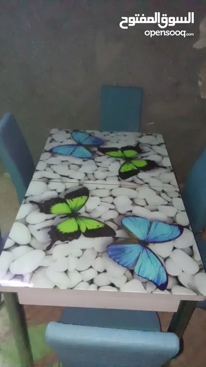 طاولة سفر سكريت(قزاز)   لون ازرق