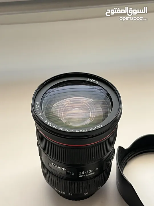 عدسة كانون canon 24 - 70