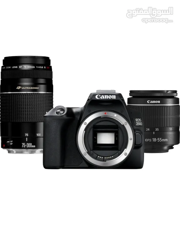 كاميرا كانون EOS 250D بحالة ممتازة وسعر مناسب
