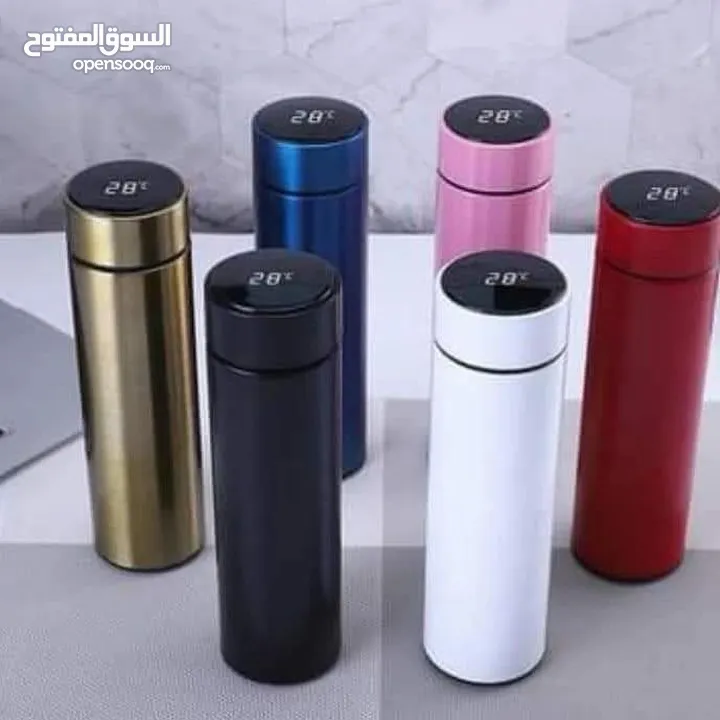 مج حراري ديجيتال حافظه قهوه حراريه مع شاشه تظهر درجه الحراره
