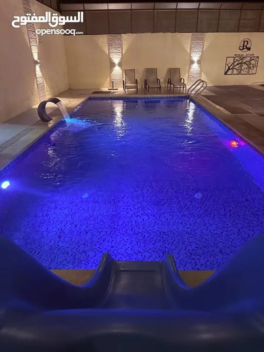 شاليه ومزرعة رويال ستار vip للايجار البحر الميت