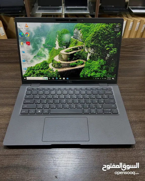 Dell core i7- جيل 11 افخم وارقى موديلات اللاتيتود معدني المنيوم بالكامل شاشة فريملس RAM 16 - SSD 512