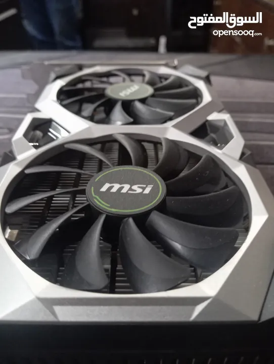 كرت شاشة MSI GTX 1660 SUPER (6GB) مناسب للفئات المتوسطة بلمع كرتونة ما شاء الله مبارك لصاحب النصيب