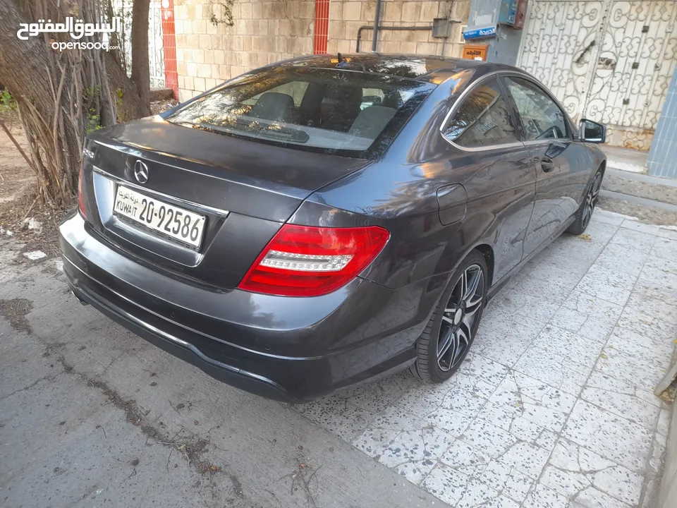 مرسيدس كوبيه C250 تيربو موديل 2013 كامل المواصفات فتحه بانوراما  قمه في النظافة 4سلندر أحلي استعمال