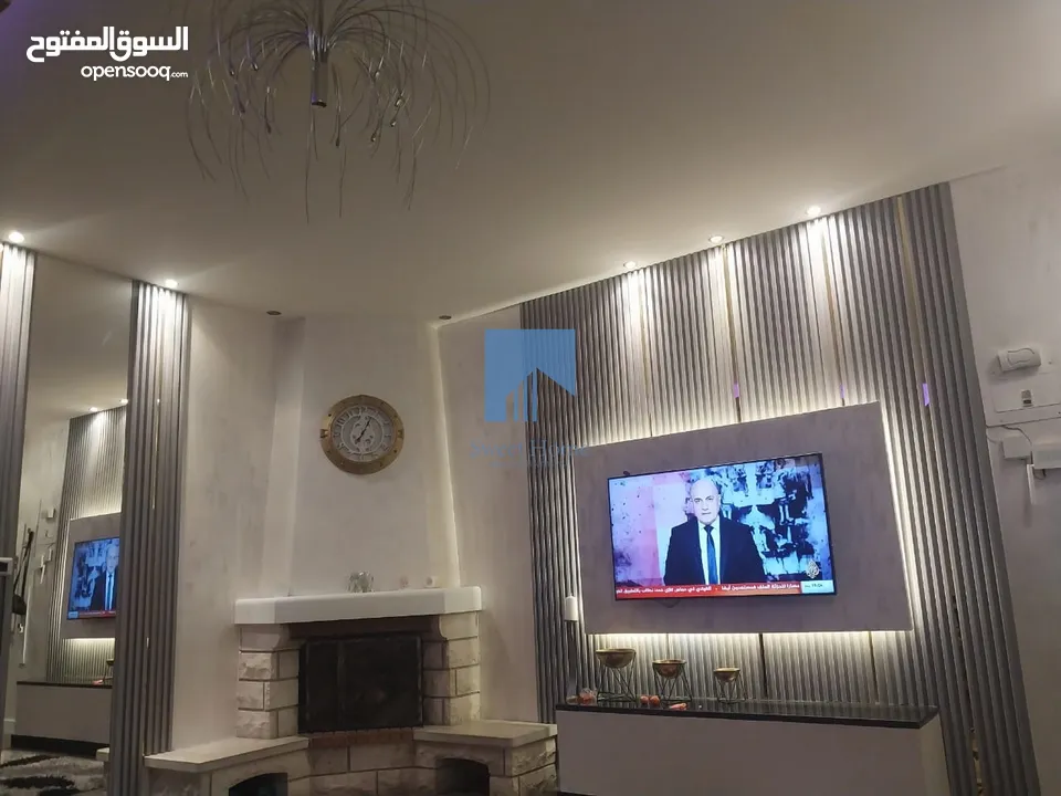 شقة مفروشة مميزة للبيع في خلدا (تلاع قصر خلدا) طابق ثالث 90م تشطيب سوبر ديلوكس بسعر مغري