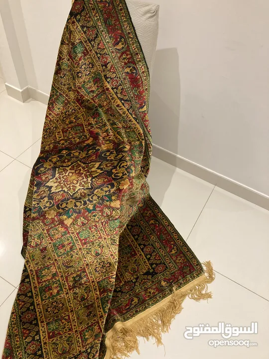 Iranian Handmade Carpet - Pure Golden Silk