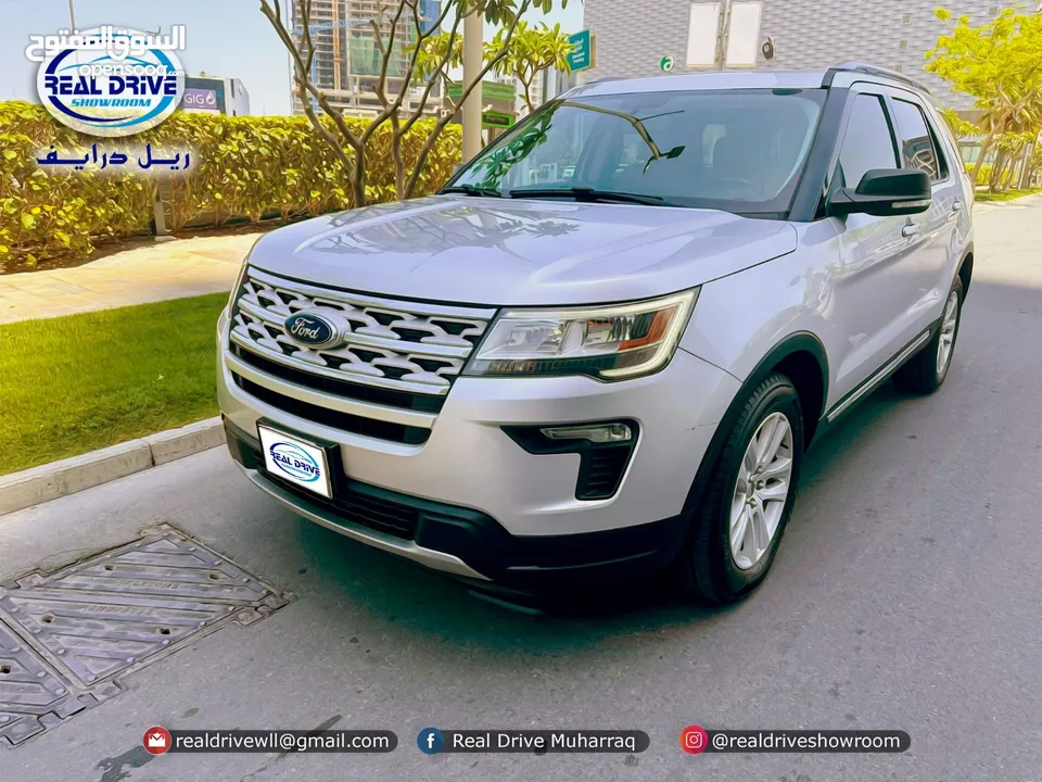 FORD EXPLORER XLT  7 Seater Family car   Year-2019  ENGINE-3.5L  V6 Cylinder   Colour-Silver