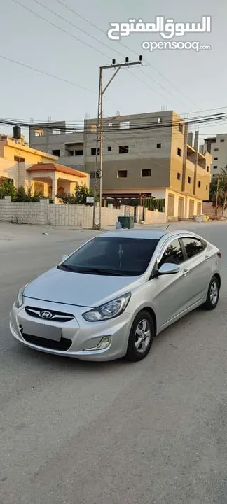 هونداي اكسنت ديزل 2014 اربعه غيار نخب اول بسعر 45000 ألف نقدا بدل وارد