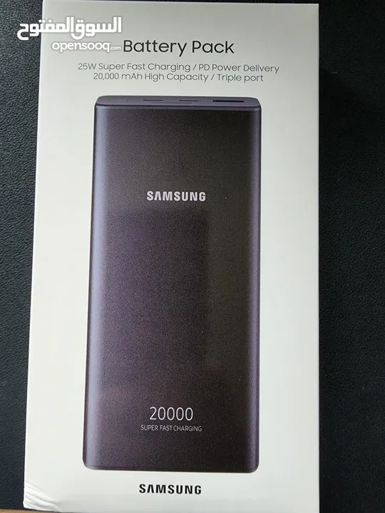 samesung power bank 20k جديد