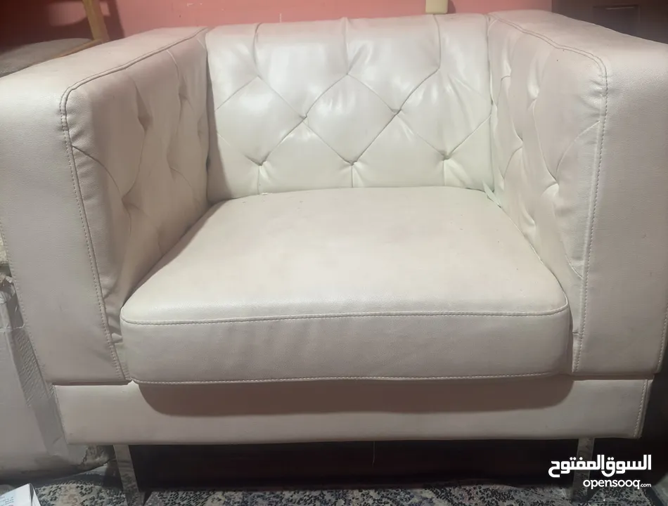 غرفة جلوس جلد للبيع , Laser Sofa for Sell