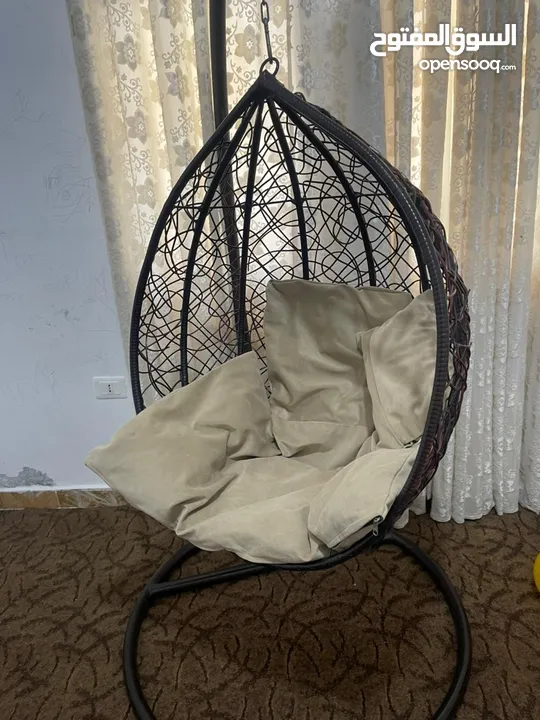 مرجيحة عش البلبل رتان  امريكي حجم وسط
