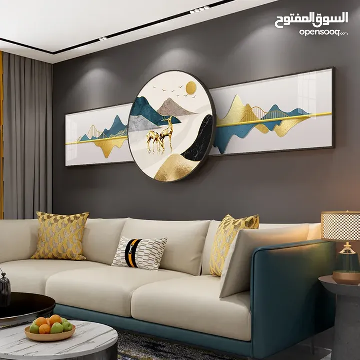 Modern Living Room Wall decorations lighting Painting