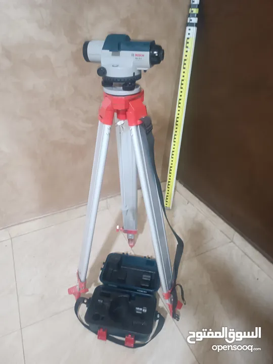 ميزان قامه بوش مع حامل ثلاثى مع مسطره 5 متر صيني BOSCH GOL 32D + BT160 + GR500  ...... .............