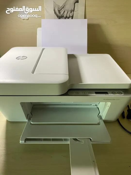 طابعة HP DeskJet Plus 4120 - مستعملة بحالة ممتازة!
