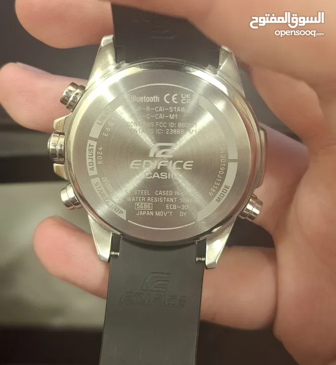 ساعة كاسيو أصلية casio edifice ecb-30p-1aef