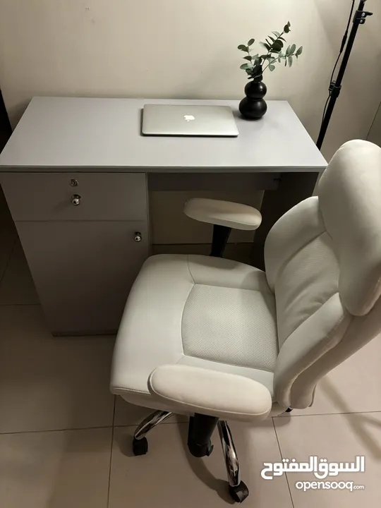 Desk and chair