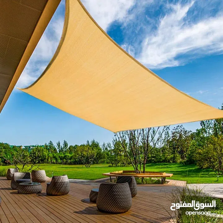 الشادر الاصلي الثقيل مع حدايد وحبال على الزوايا لزيادة القوة والمتانة وزن ثقيل 3.8 كيلو