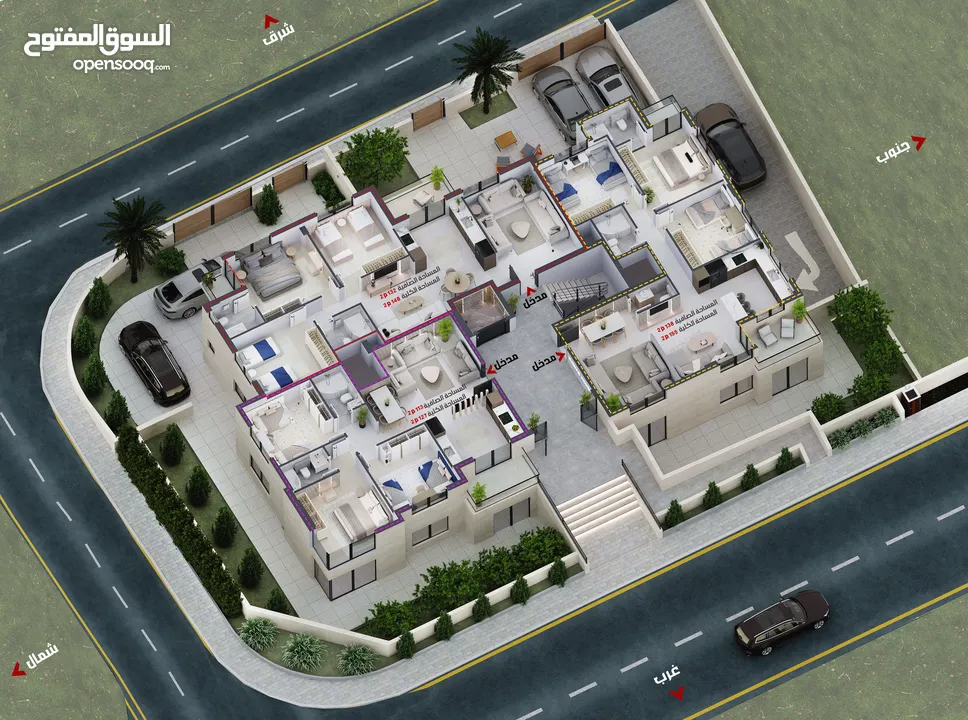 مشروع سكني مميز في رام الله -البالوع شقق للبيع بتشطيبات عالية الجودة