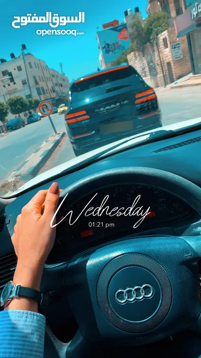 اودي A6 موديل 2001 لون كحلي مستعمله بيد بنت ،، معروضه للبيع
