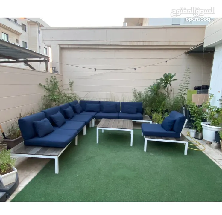 ‏ Garden Sofa Set جلسة خارجية نظيفة جداً من صفاة هوم الغانم