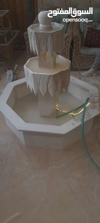 نوافير وشلالات وباربيكو وجميع انواع ديكورات الحجر الطبيعي  العنوان الزرقاء الجديده