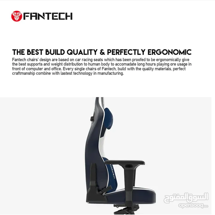 FANTECH ALPHA GC-283 GAMING CHAIR  Blue كرسي غرفة جيمنق GAMING