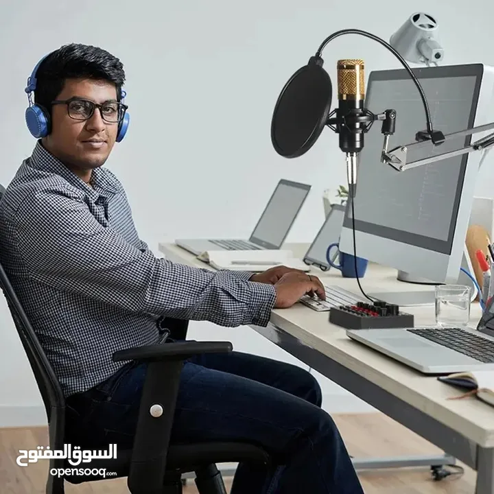 مكسر v8 + مايك +ستاند