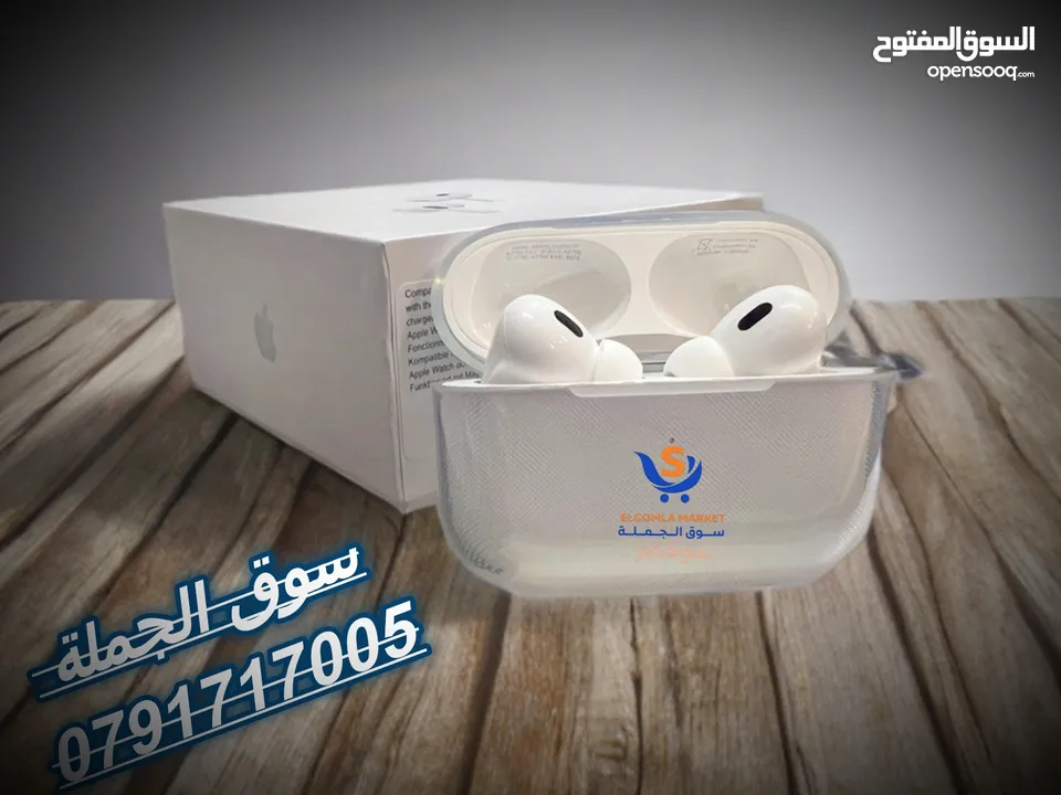 النسخة الأمريكى سيريال على العلبة ونفس السيرل محفور على البوكس و كل فردة من السماعاتAirpods pro2 USA