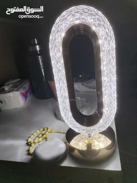 تيبل لامب كريستال ثلاث اضائات crystal taple lamp