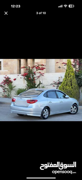 هونداي افانتي hd  2009 لون سلفر متاليك جير عادي بحال ممتازة للبيع
