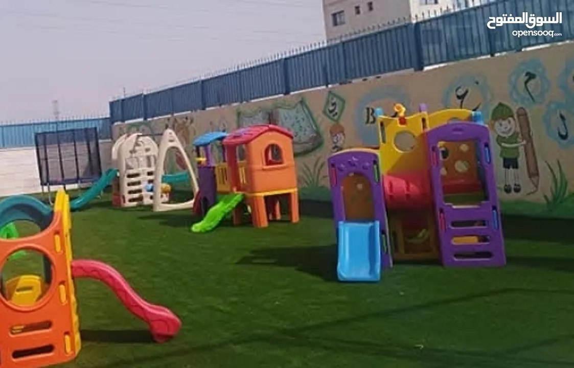 العاب خارجية سيفتي بالوان جذابة مراجيح وسحاسيل