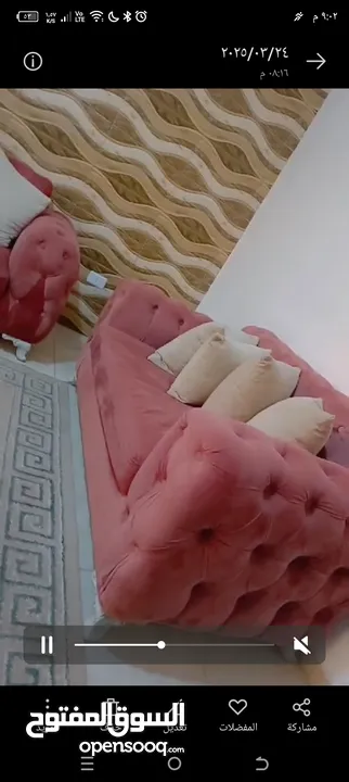 طقم كنب شبه جديد
